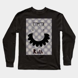 RUTH BADER GINSBURG  Collar art Long Sleeve T-Shirt